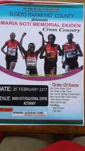 1er cross-country mémorial Maria Soti , Keiyo South, Elgeyo Marakwet (Kenya) 25/02/2017