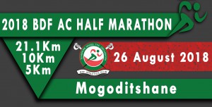 BDF AC half-marathon, Mogoditshwane (Botswana) 26/08/2018